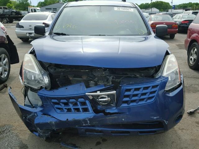 JN8AS58V79W176764 - 2009 NISSAN ROGUE S BLUE photo 9