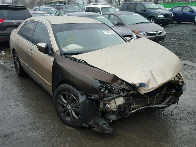 1HGCM56456A021097 - 2006 HONDA ACCORD LX TAN photo 1