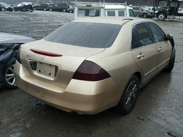 1HGCM56456A021097 - 2006 HONDA ACCORD LX TAN photo 4