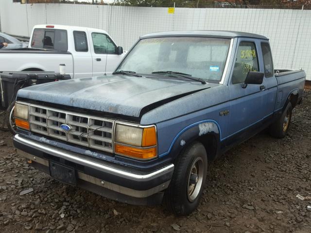 1FTCR14A6KPB31200 - 1989 FORD RANGER SUP BLUE photo 2