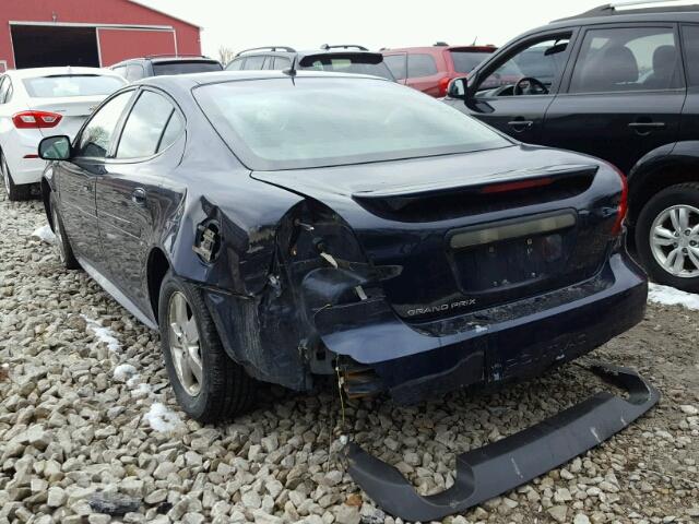 2G2WP552681164435 - 2008 PONTIAC GRAND PRIX BLUE photo 3
