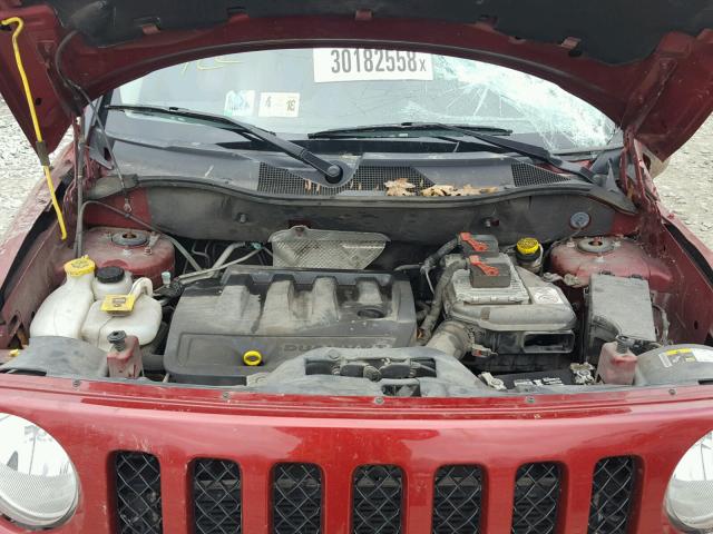 1C4NJRBB8ED533865 - 2014 JEEP PATRIOT SP RED photo 7