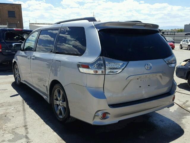 5TDXK3DC7FS563535 - 2015 TOYOTA SIENNA SPO SILVER photo 3