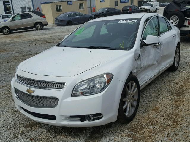 1G1ZE5EB4AF291044 - 2010 CHEVROLET MALIBU LTZ WHITE photo 2