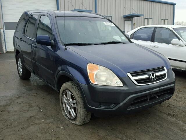 JHLRD78854C024400 - 2004 HONDA CR-V EX BLUE photo 1