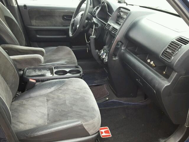 JHLRD78854C024400 - 2004 HONDA CR-V EX BLUE photo 5