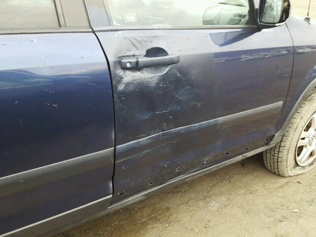JHLRD78854C024400 - 2004 HONDA CR-V EX BLUE photo 9