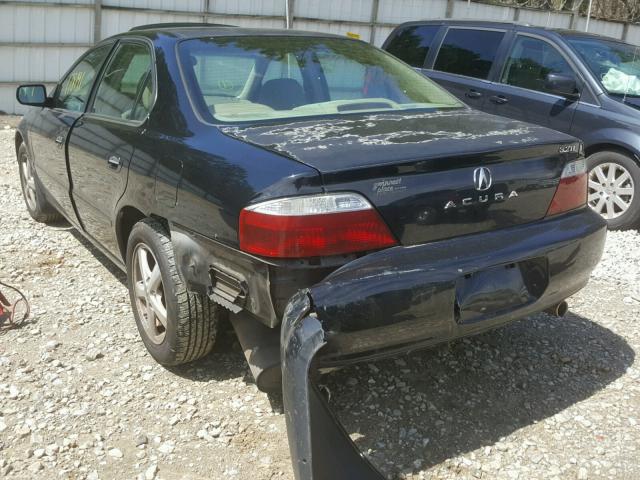 19UUA566X3A052744 - 2003 ACURA 3.2TL BLACK photo 3