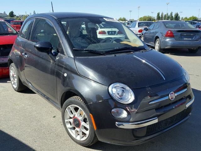 3C3CFFAR2DT745051 - 2013 FIAT 500 POP BLACK photo 1