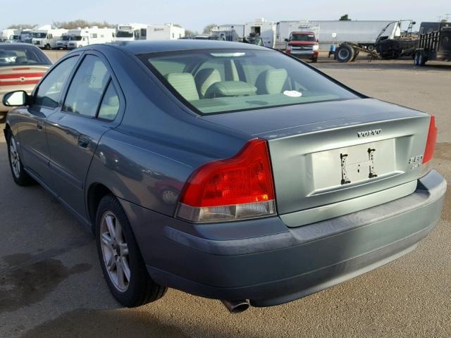 YV1RS58D212073098 - 2001 VOLVO S60 2.4T BLUE photo 3