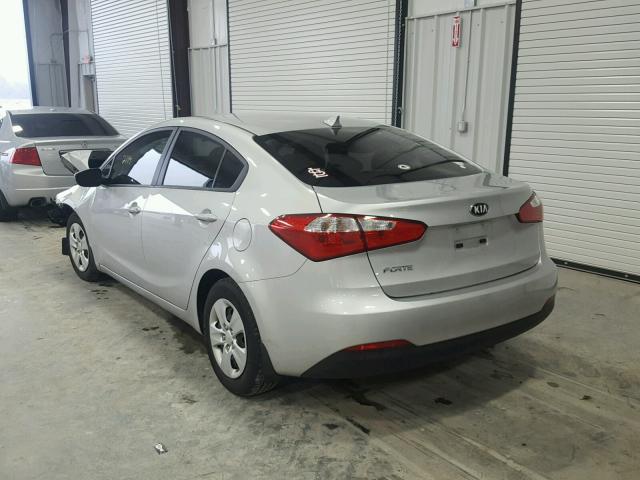 KNAFK4A67G5534198 - 2016 KIA FORTE LX SILVER photo 3