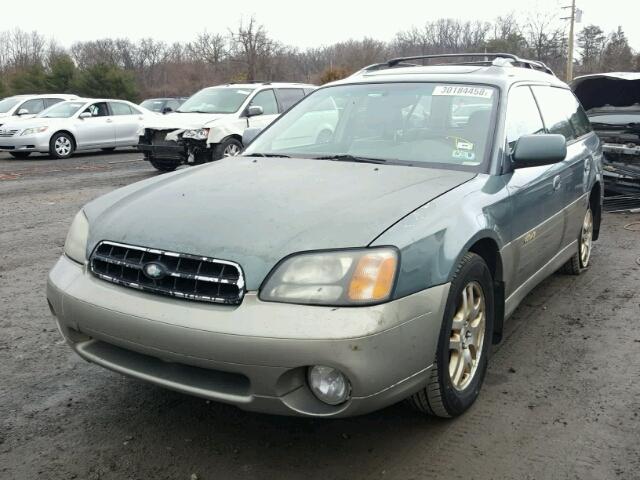 4S3BH686417624177 - 2001 SUBARU LEGACY OUT GREEN photo 2