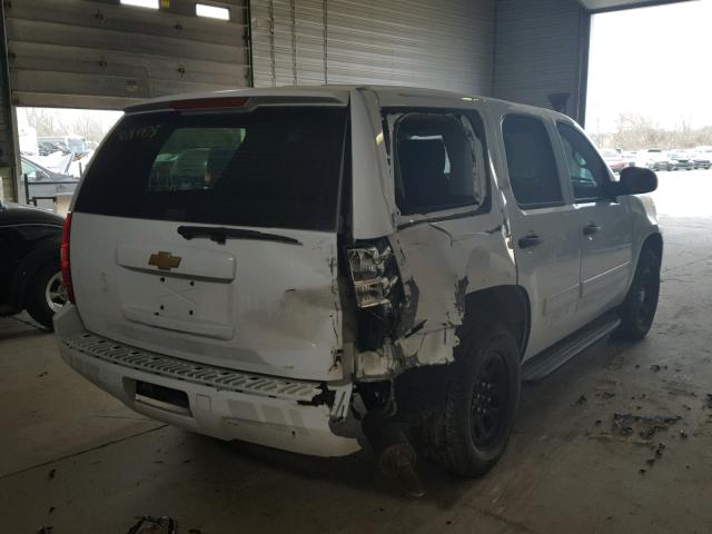 1GNLC2E08ER176054 - 2014 CHEVROLET TAHOE POLI WHITE photo 4