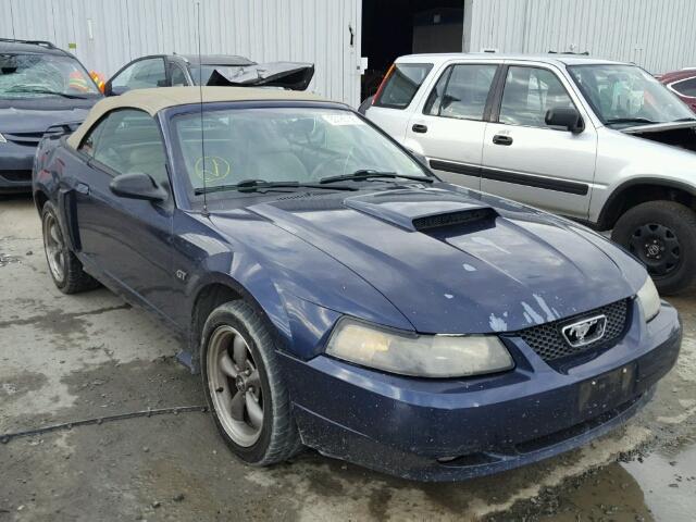 1FAFP45X83F315803 - 2003 FORD MUSTANG GT BLUE photo 1