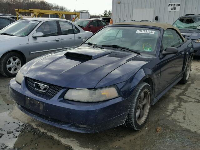 1FAFP45X83F315803 - 2003 FORD MUSTANG GT BLUE photo 2