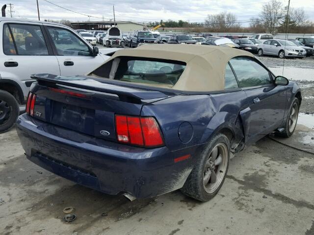 1FAFP45X83F315803 - 2003 FORD MUSTANG GT BLUE photo 4