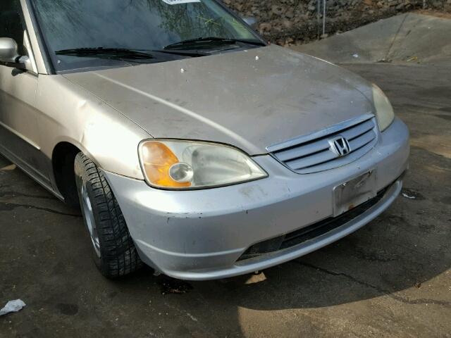 JHMES96653S011647 - 2003 HONDA CIVIC HYBR BEIGE photo 9