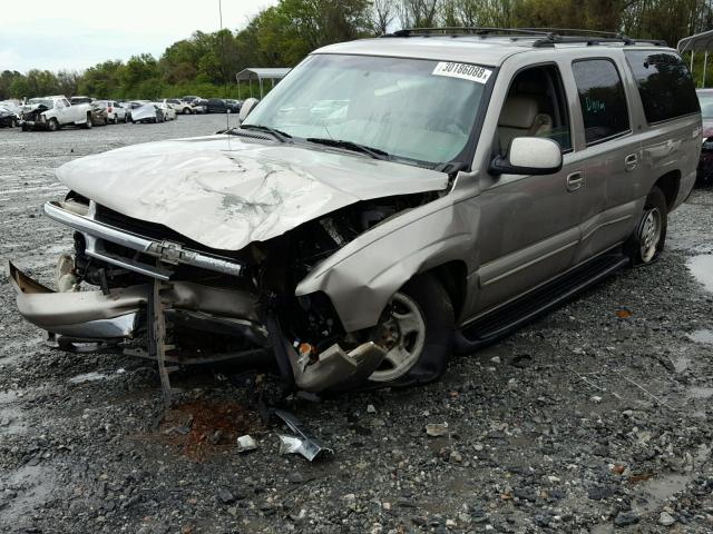 3GNEC16T61G181596 - 2001 CHEVROLET SUBURBAN C TAN photo 2