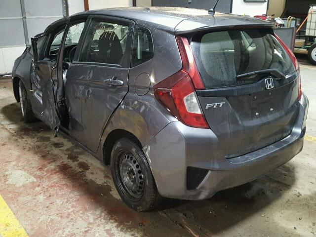 JHMGK5H51GS008661 - 2016 HONDA FIT LX رمادي صورة 3