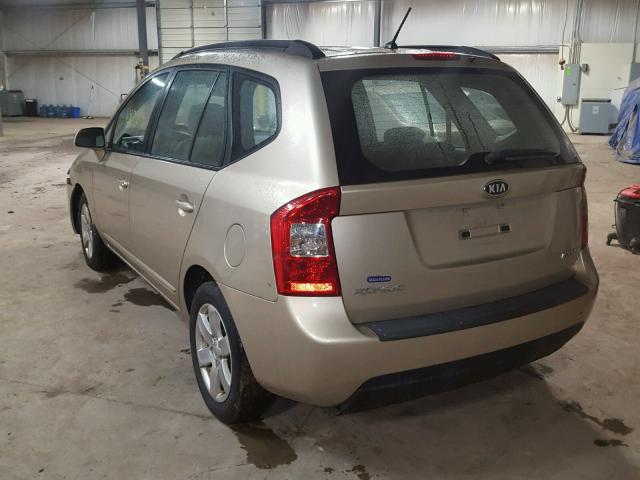 KNAFG526187148680 - 2008 KIA RONDO LX BEIGE photo 3