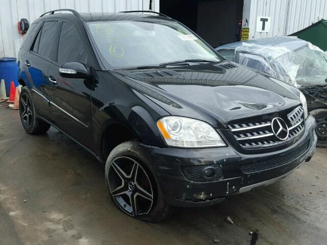 4JGBB86E17A182053 - 2007 MERCEDES-BENZ ML 350 BLACK photo 1