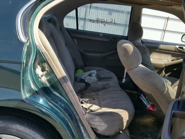 1HGEJ8644YL016886 - 2000 HONDA CIVIC EX Yaşıl foto 6