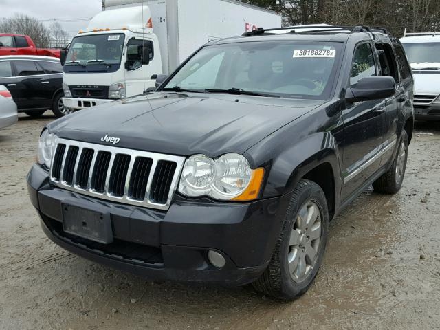 1J8HR58NX8C233263 - 2008 JEEP GRAND CHER BLACK photo 2