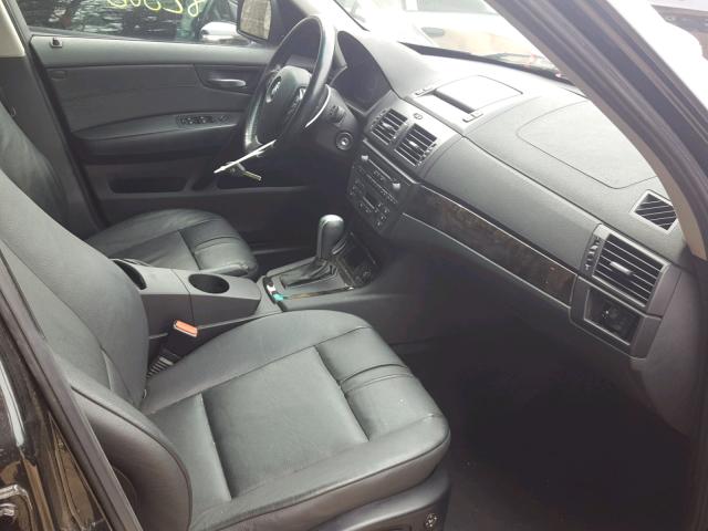 WBXPC93477WF29578 - 2007 BMW X3 3.0SI BLACK photo 5