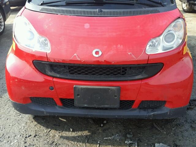 WMEEK31XX9K236218 - 2009 SMART FORTWO PAS 红色 照片 7