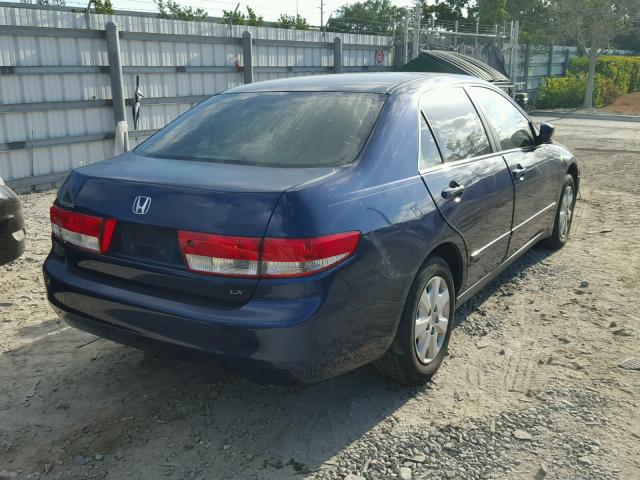 1HGCM55383A111509 - 2003 HONDA ACCORD LX BLUE photo 4