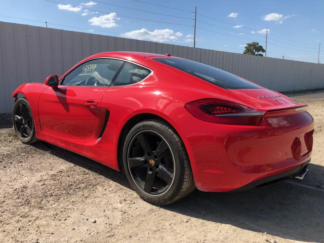 WP0AA2A84GK170443 - 2016 PORSCHE CAYMAN RED photo 3