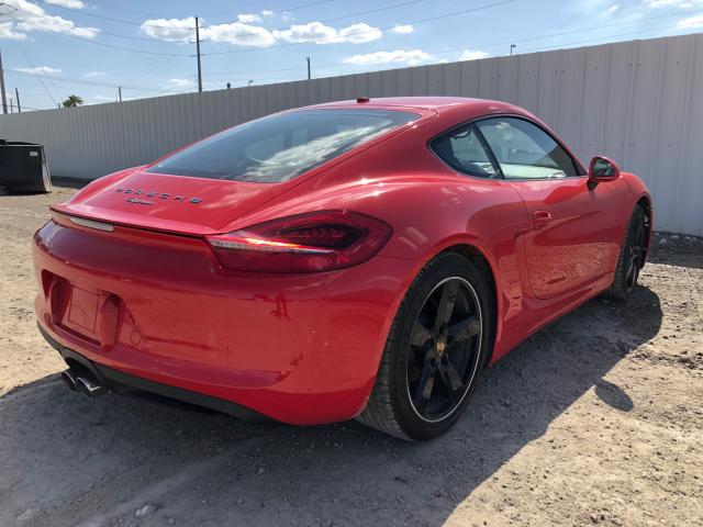 WP0AA2A84GK170443 - 2016 PORSCHE CAYMAN RED photo 4