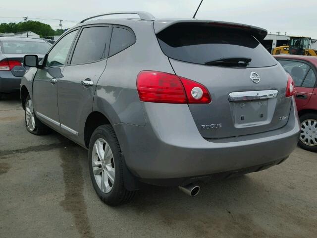 JN8AS5MV9DW634156 - 2013 NISSAN ROGUE S GRAY photo 3