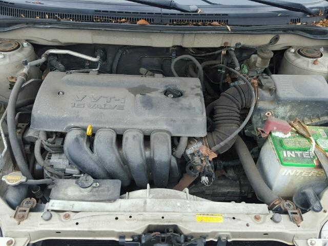 2T1BR32E44C186226 - 2004 TOYOTA COROLLA CE TAN photo 7