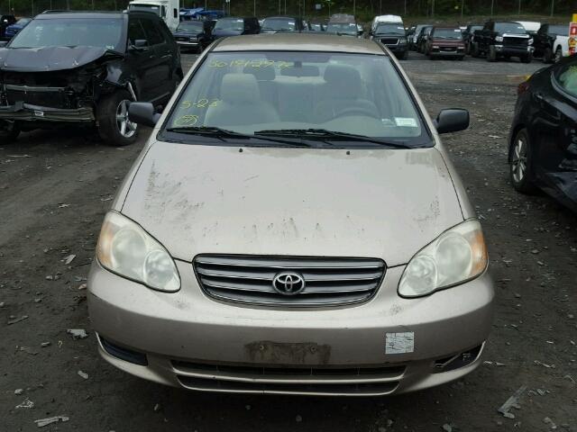 2T1BR32E44C186226 - 2004 TOYOTA COROLLA CE TAN photo 9