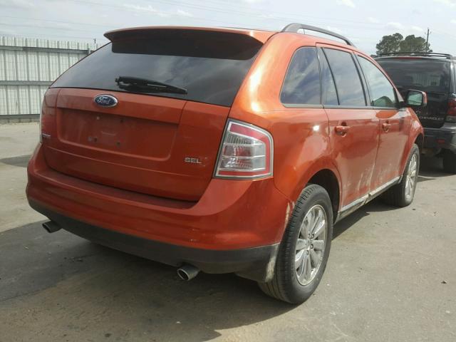 2FMDK38C77BA45257 - 2007 FORD EDGE SEL BLACK photo 4