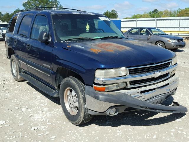 1GNEC13T71J317365 - 2001 CHEVROLET TAHOE C150 BLUE photo 1