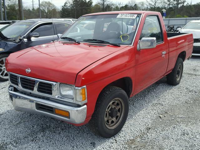 1N6SD11S0SC406507 - 1995 NISSAN TRUCK E/XE RED photo 2
