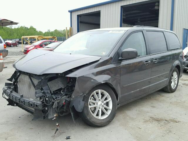 2C4RDGCGXGR210568 - 2016 DODGE GRAND CARA GRAY photo 2