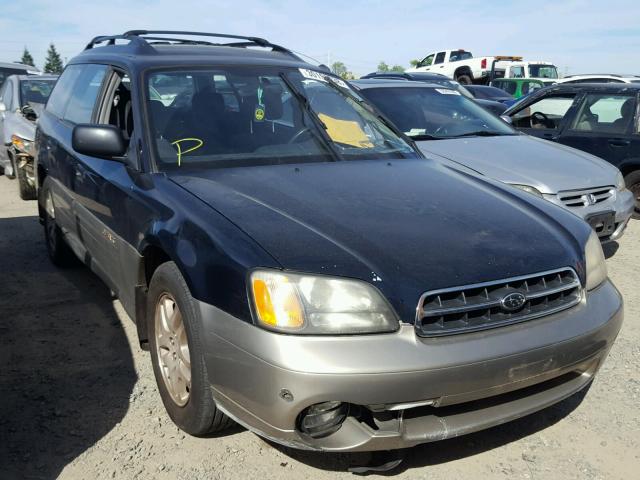 4S3BH6652Y6606349 - 2000 SUBARU LEGACY OUT BLUE photo 1