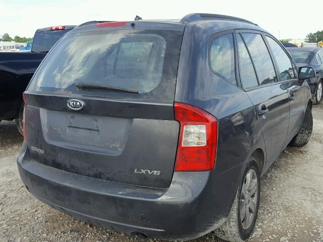 KNAFG526777110949 - 2007 KIA RONDO LX GRAY photo 4