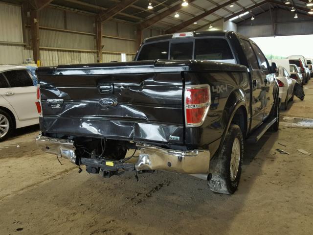 1FTFW1EF1CFA09674 - 2012 FORD F150 SUPER BLACK photo 4