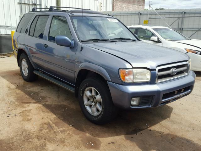 JN8DR09X71W566828 - 2001 NISSAN PATHFINDER BLUE photo 1