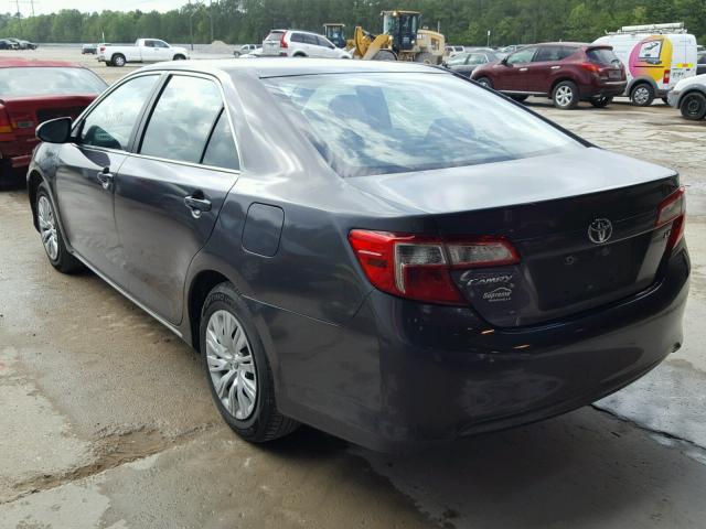 4T1BF1FK3CU121510 - 2012 TOYOTA CAMRY BASE GRAY photo 3