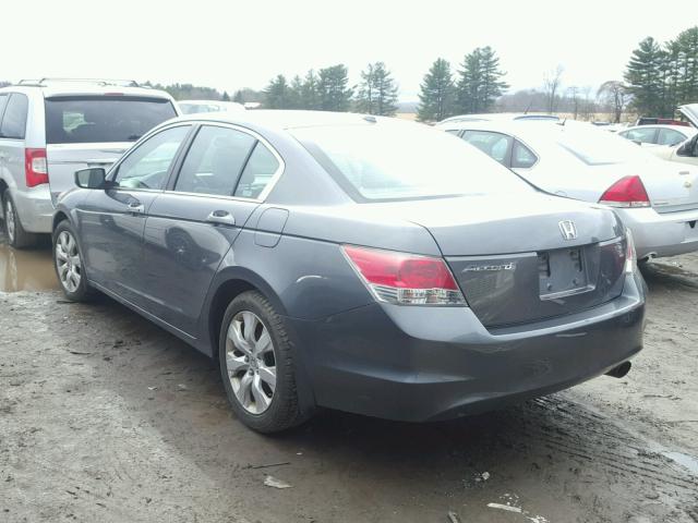 1HGCP26828A101985 - 2008 HONDA ACCORD EXL GRAY photo 3