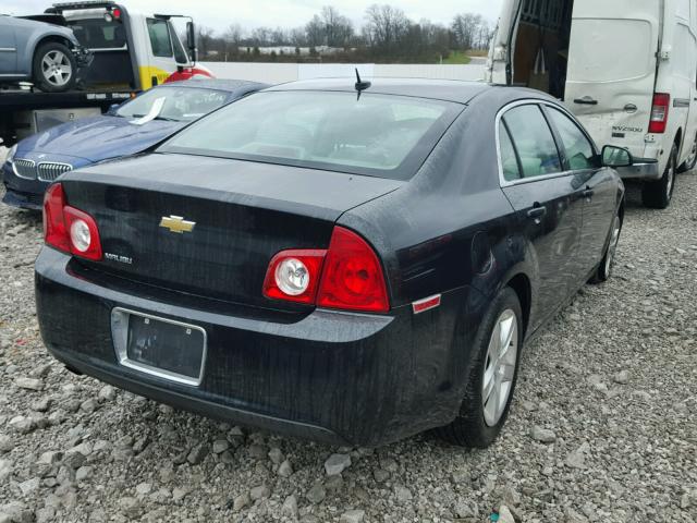 1G1ZB5EBXA4113613 - 2010 CHEVROLET MALIBU LS შავი ფოტო 4