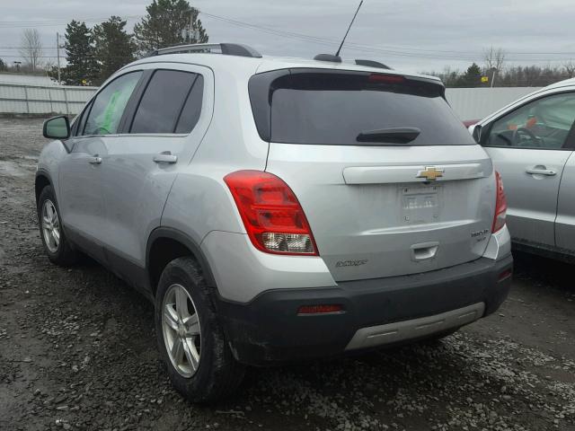 3GNCJPSB4GL266899 - 2016 CHEVROLET TRAX 1LT SILVER photo 3