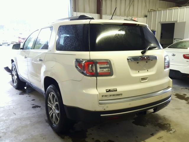 1GKKRRKD5EJ371955 - 2014 GMC ACADIA SLT თეთრი ფოტო 3