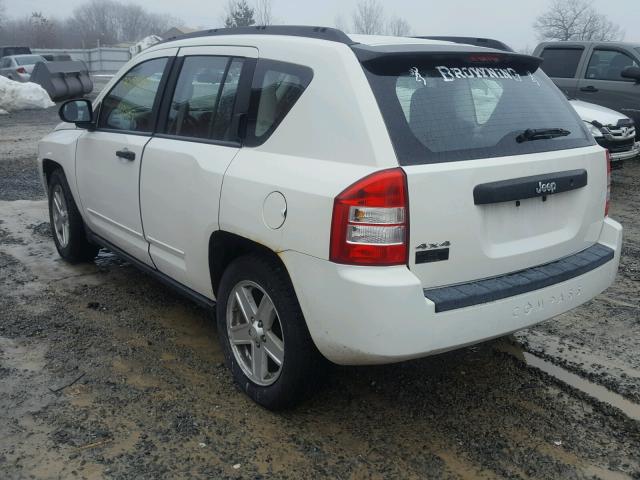 1J4FF47B29D188723 - 2009 JEEP COMPASS SP WHITE photo 3