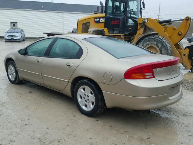 2B3HD46R82H231121 - 2002 DODGE INTREPID S ოქროსფერი ფოტო 3